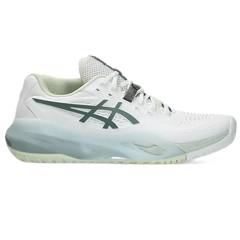 ASICS® (Women's 11.5 WIDE) Gel-Resolution X™ Tennis Shoes in White/Monument Blue